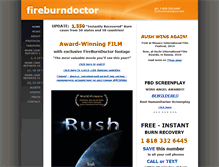 Tablet Screenshot of fireburndoctor.com